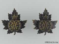 Wwi Canadian Army Veterinary Corps Collar Tab Pair