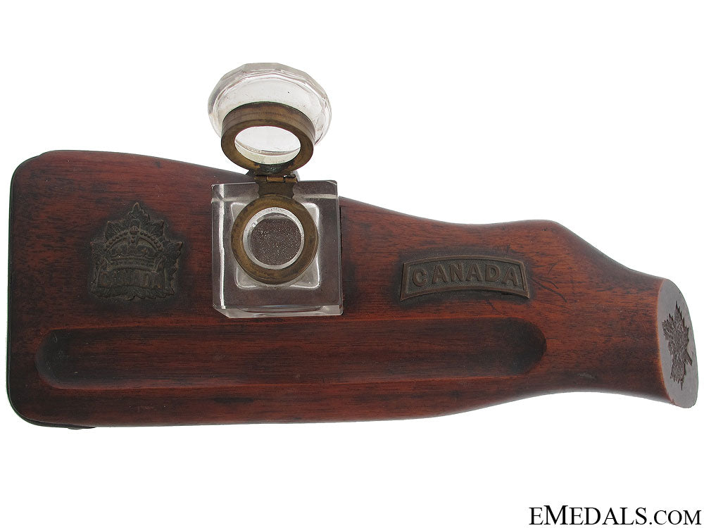 wwi_cef_ross_rifle_trench_art_ink_well_stand_wwi_cef_ross_rif_51c05c9bc769d