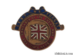 Wwi Comrades Of The Great War Member Badge