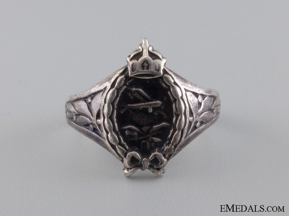 German Aviation Rings Wwi German Aviator’s Silver Ring; Hallmarked 800 – eMedals