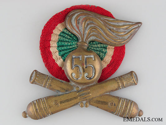 wwii55_th_artillery_division_pith_helmet_insignia_wwii_55th_artill_52efc72fe1ca8