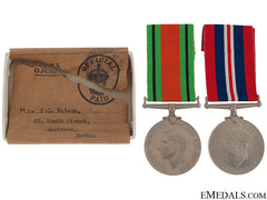 Wwii Pair To Royal Air Force Volunteer Reserve Kia