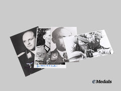Germany, Third Reich. A Lot of Post-War Signed Knight’s Cross Winner Photographs