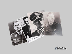 Germany, Third Reich. A Lot of Post-War Signed Knight’s Cross Winner Photographs