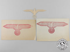 Three Templates For The Manufacture Of Ss Officer's Breast Eagles