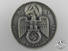 A 1937 Sa (Sturmabteilungen) Franken Combat Day Tinnie