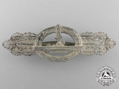 A Kriegsmarine Submarine Clasp; Silver Grade By Schwerin