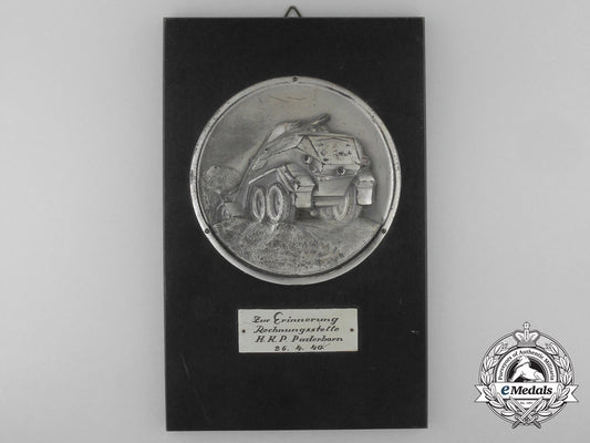 a1940_h.k.p._paderborn_armoured_car_award_plaque_x_382