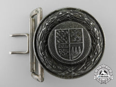 A Bavaria Fire Defence Service Officer's Belt Buckle By Overhoff & Cie