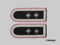 Germany, Heer. A Set of Panzer Troops Oberfeldwebel Shoulder Straps