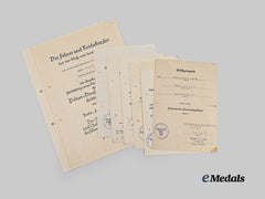 Germany, Ss. A Fine Document Group To The 5Th Ss Polizei, Regiment 16