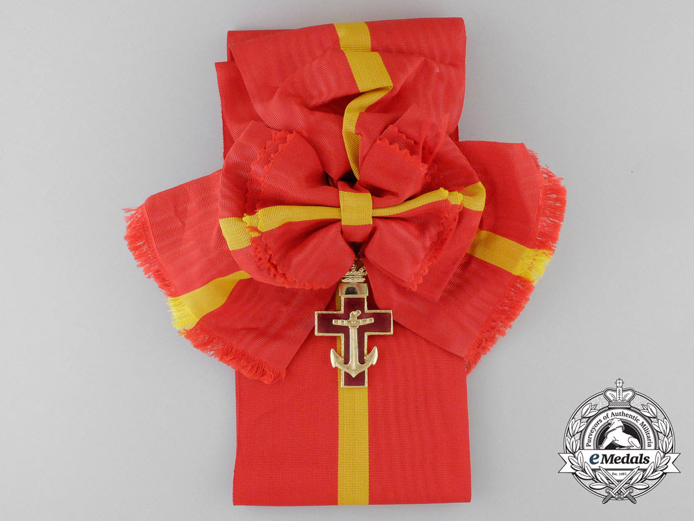 a_spanish_order_of_naval_merit_with_red_distinction;_grand_cross_set_y_382