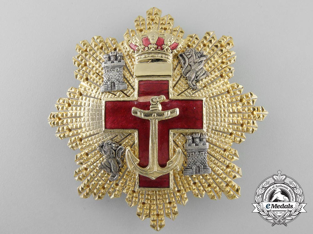 a_spanish_order_of_naval_merit_with_red_distinction;_grand_cross_set_y_384