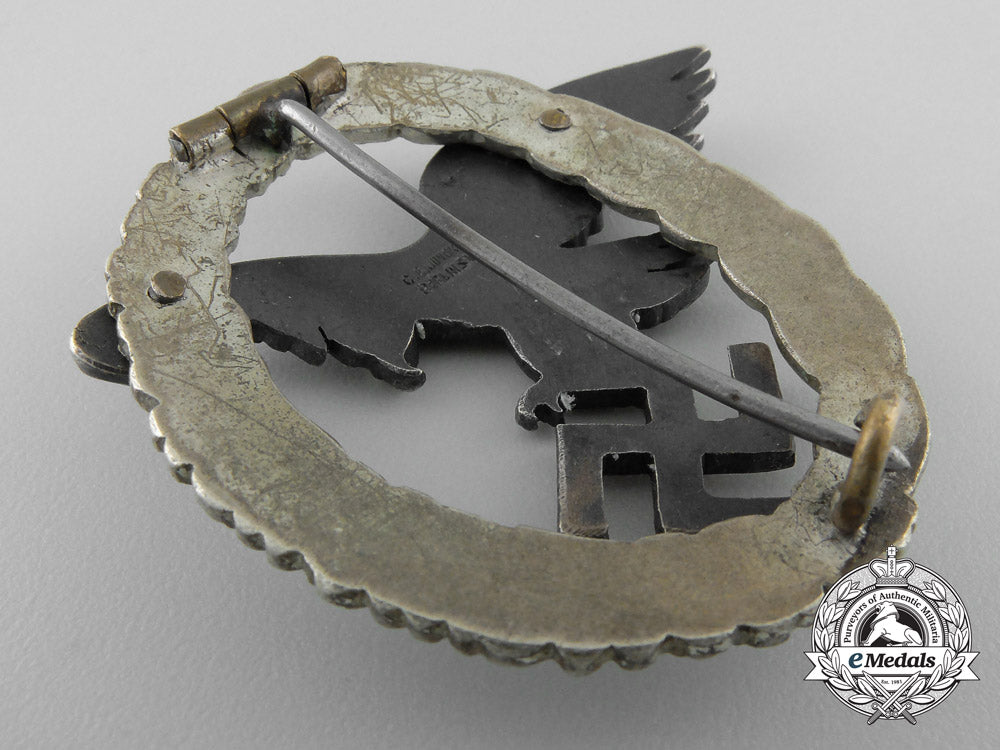 an_early_luftwaffe_observer’s_badge_by_juncker;“_thin_wreath”_version_y_423