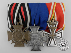 A Rare Second War German Medal Bar With Two Danzig Awards