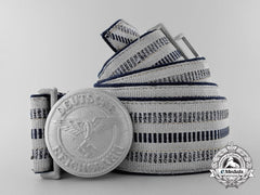 A 1933-1945 Pattern German State Railway Company Leader's Brocade Dress Belt With Buckle
