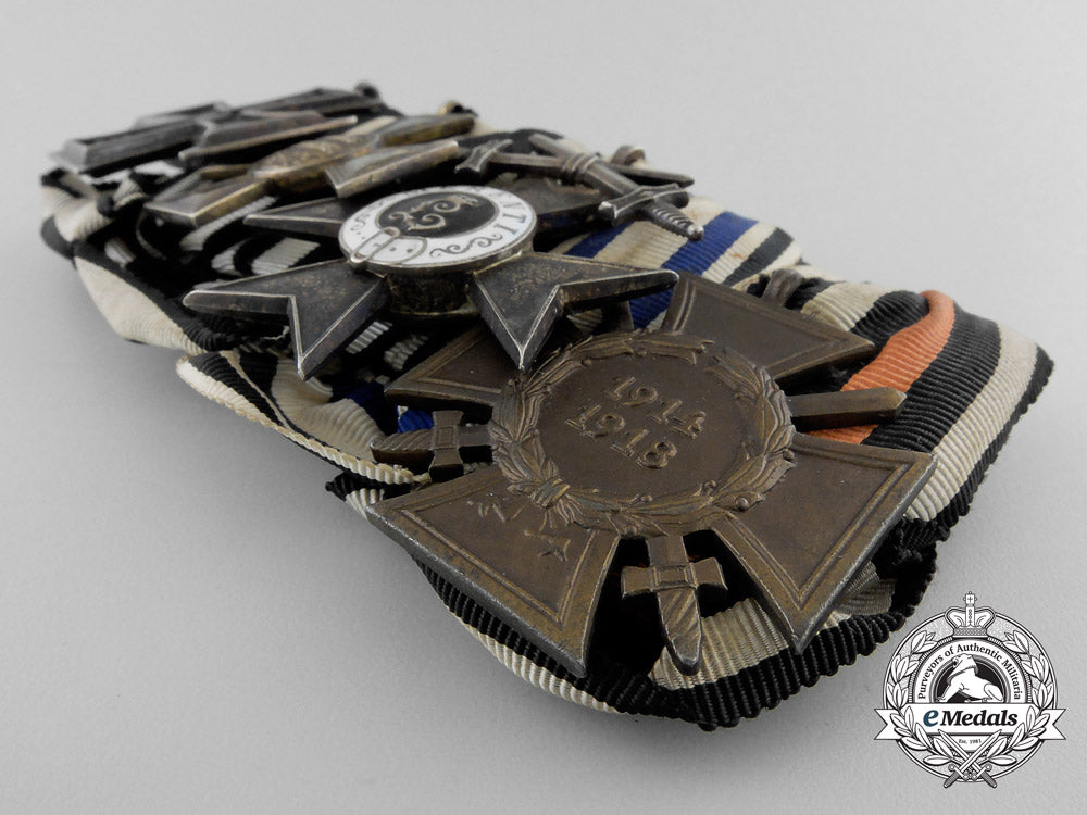 a_fine_first_war_prussian_medal_bar_with_golden_military_merit_cross_by_wagner,_berlin_y_754