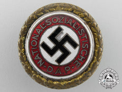 A Large Nsdap Golden Party Badge, Numbered