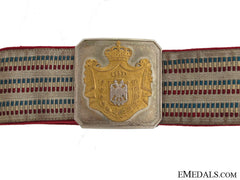 Yugoslavian Naval Officer's Belt & Buckle 1930