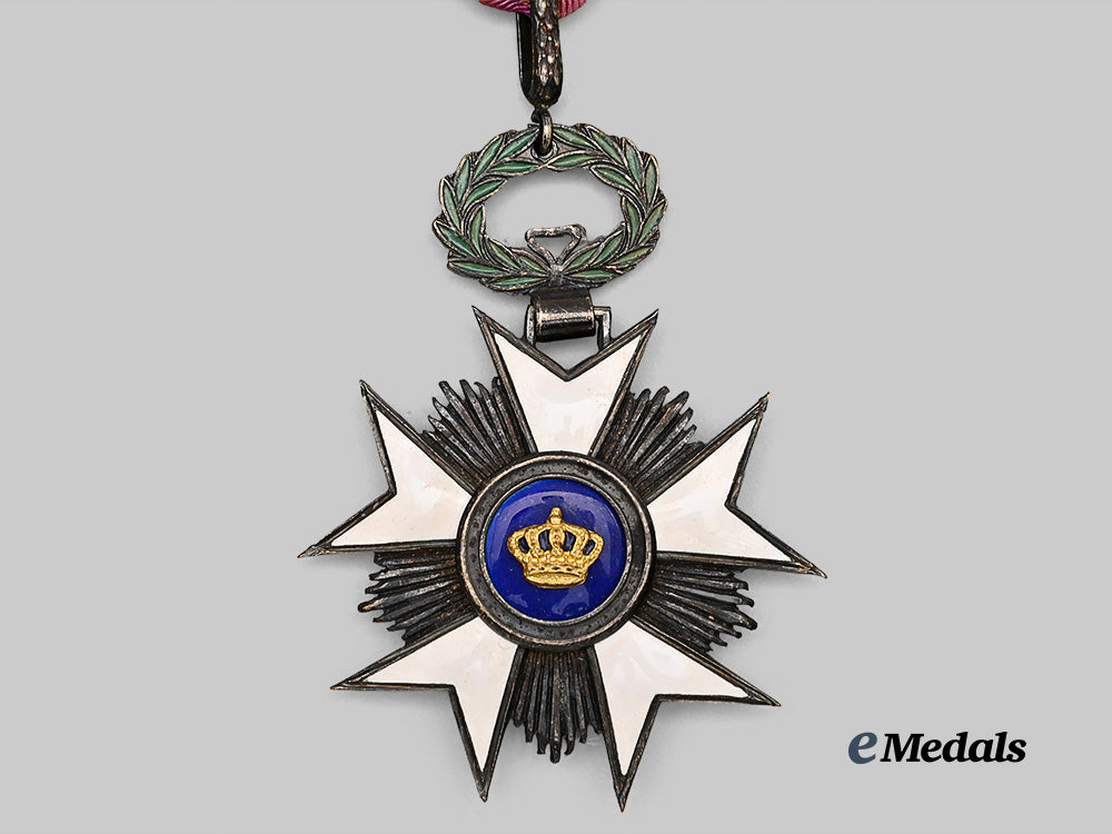 belgium,_kingdom._an_order_of_the_crown,_officer_e_medals__e_u24375_3