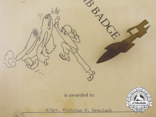 a55_th_anti-_aircraft_artillery_brigade"_buzz_bomb"(_v-1_flying_bomb)_badge_and_certificate_z_021