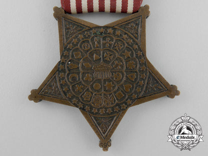 an_american_union_grand_army_of_the_republic_veteran's_medal;_numbered_z_185