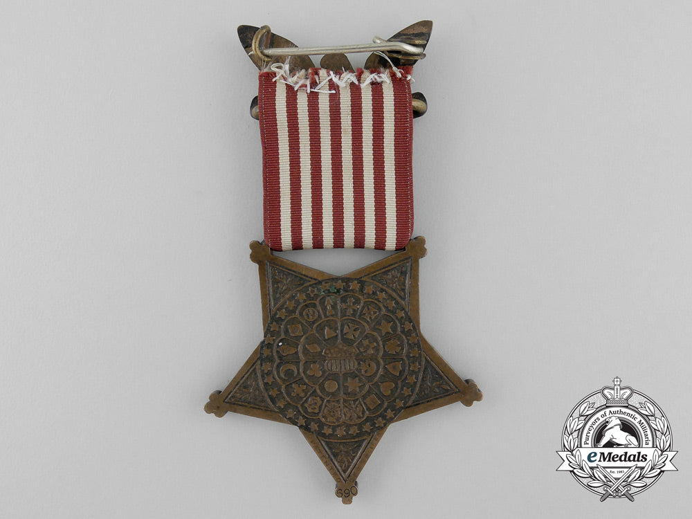 an_american_union_grand_army_of_the_republic_veteran's_medal;_numbered_z_187