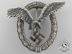 Germany. An Early Luftwaffe Pilot's Badge In Aluminum By Assmann