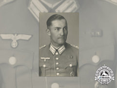 Germany, Heer. A Studio Photo Of Captain With Equestrian Badge